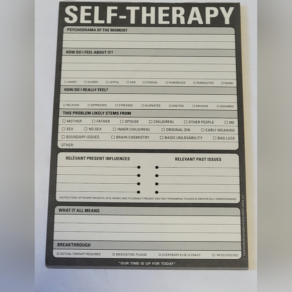 Other - 50 Sheet Self-Therapy Psychodrama Worksheet